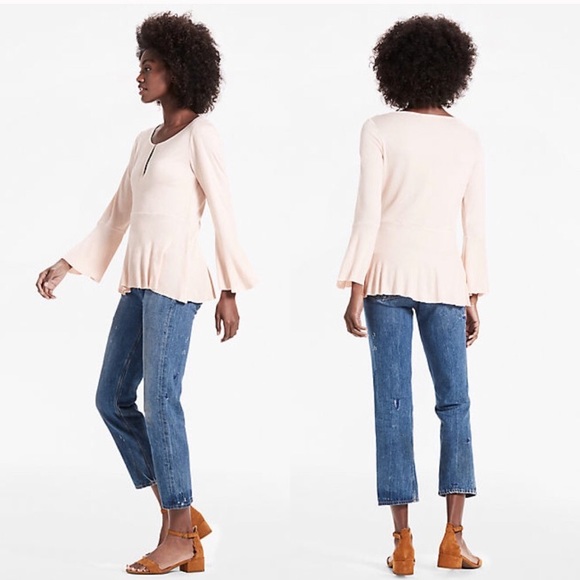 Lucky Brand boho bell sleeve top - Picture 6 of 7